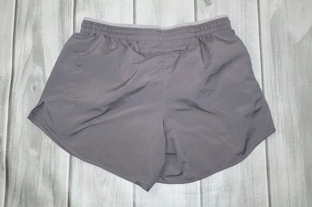 Nike Tempo Dri FIT Running Fitness Shorts Brief Lined Gray/White Women's Medium - Picture 7 of 8